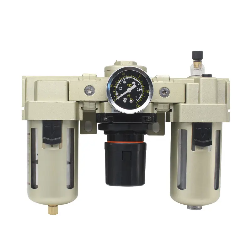Pneumatic Frl Air Filter Regulator Lubricator Manual Drain 1/4 3/8 1/2 3/4 Inch Midi Mini Type Air Source Treatment Unit AC4000-04D