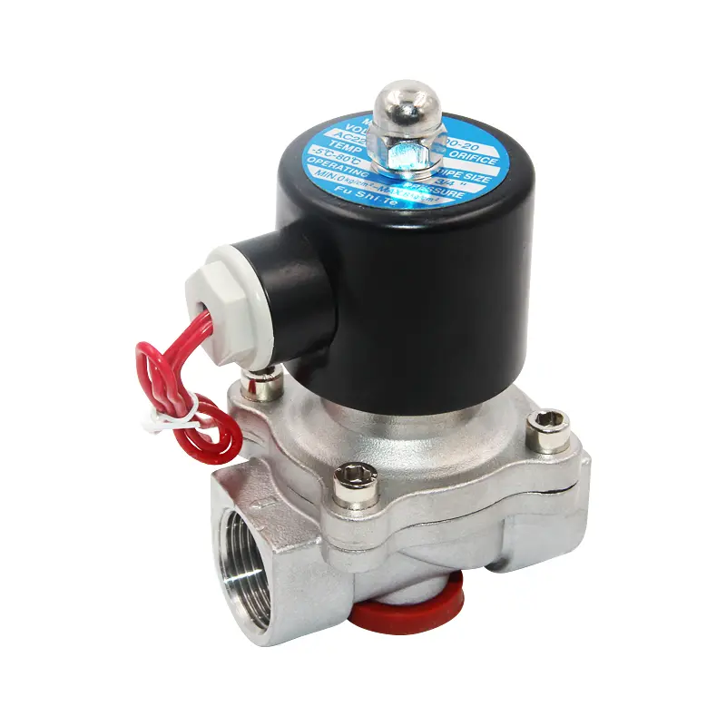 2sp Small Orifice Food Grade Plastic Solenoid Valve For Water Treatment Dc12v 24v
