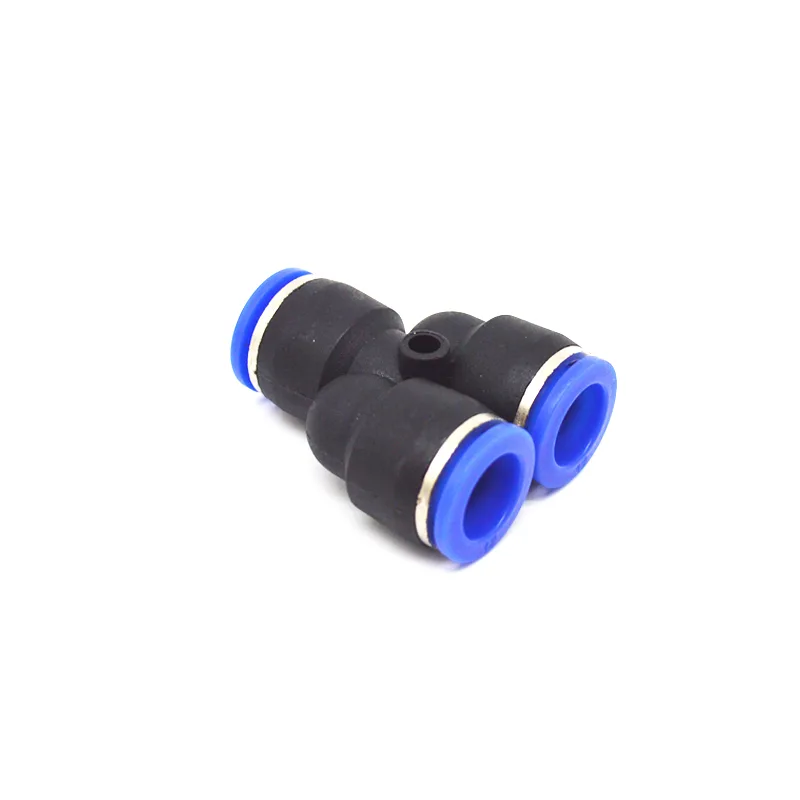Py Y Type Three-Way Plastic Pneumatic Quick Connector Tracheal Joint Components Factory Direct Sales