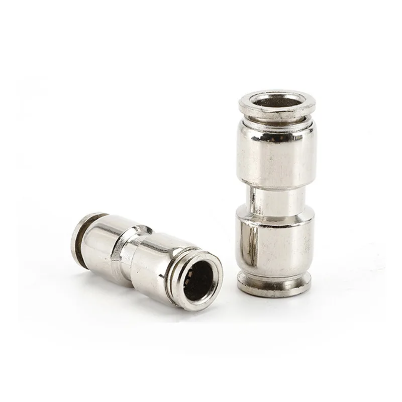 PU Pneumatic Parts Quick Connector Air Push Zinc Alloy Fittings