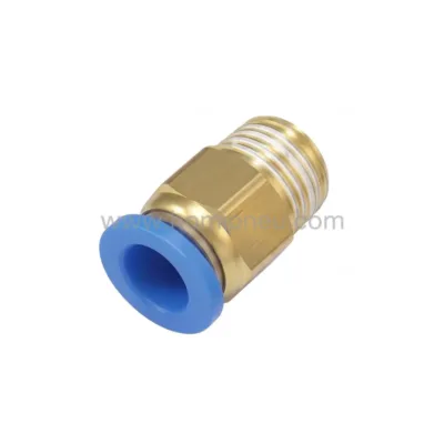 PC pneumatic straight fitting push to connect air tube connector
