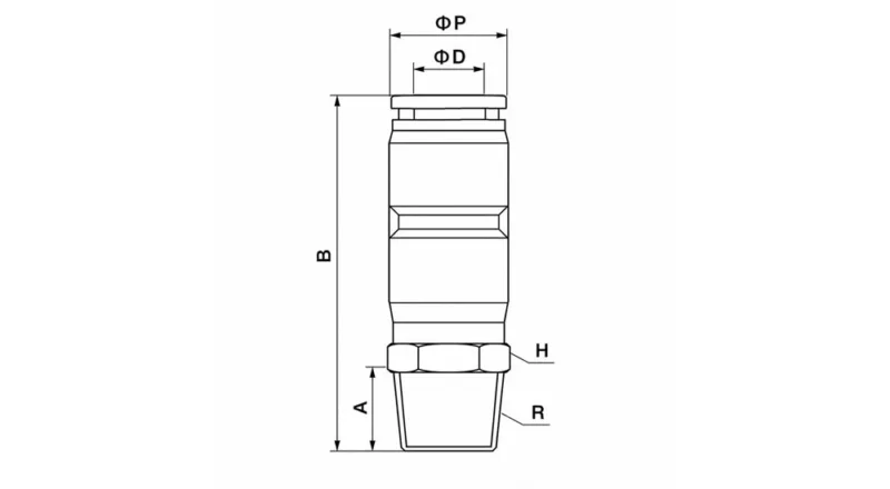 NHRC nickel plated brass pneumatic rotary swivel push to connect fitting