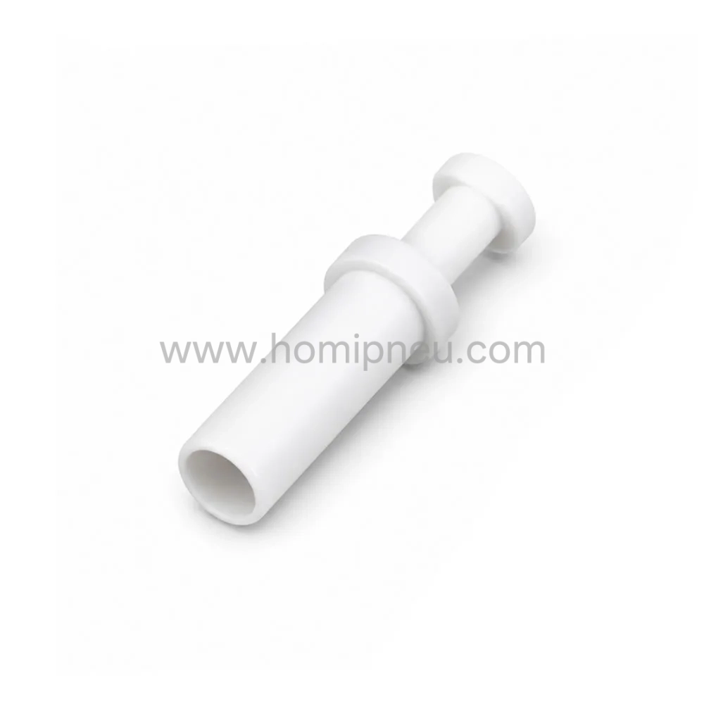 white PP pneumatic tube plug push to connect air pipe end cap