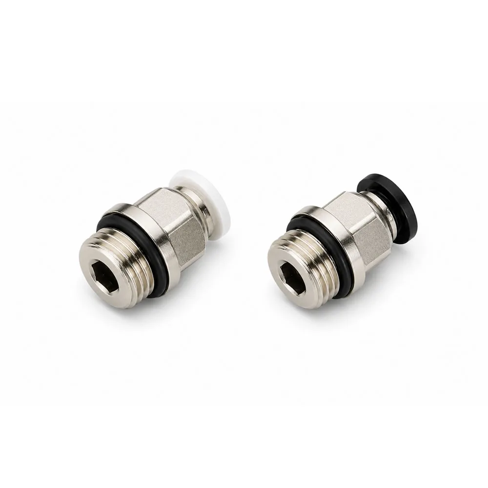 PC-G Nickel-Plated Brass Pneumatic Fitting with O-Ring Seal
