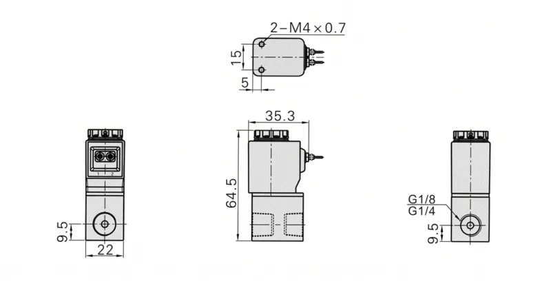 2V025 Flying Lead Solenoid Valve