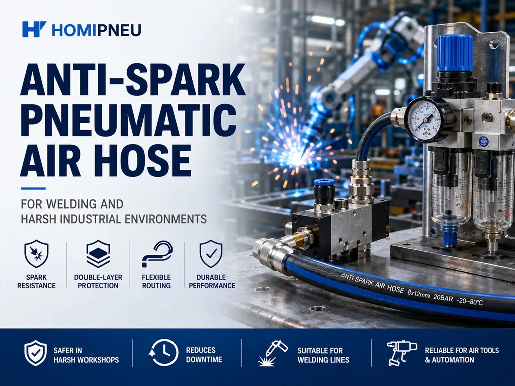 Anti-Spark Pneumatic Air Hose for Welding and Harsh Industrial Environments
