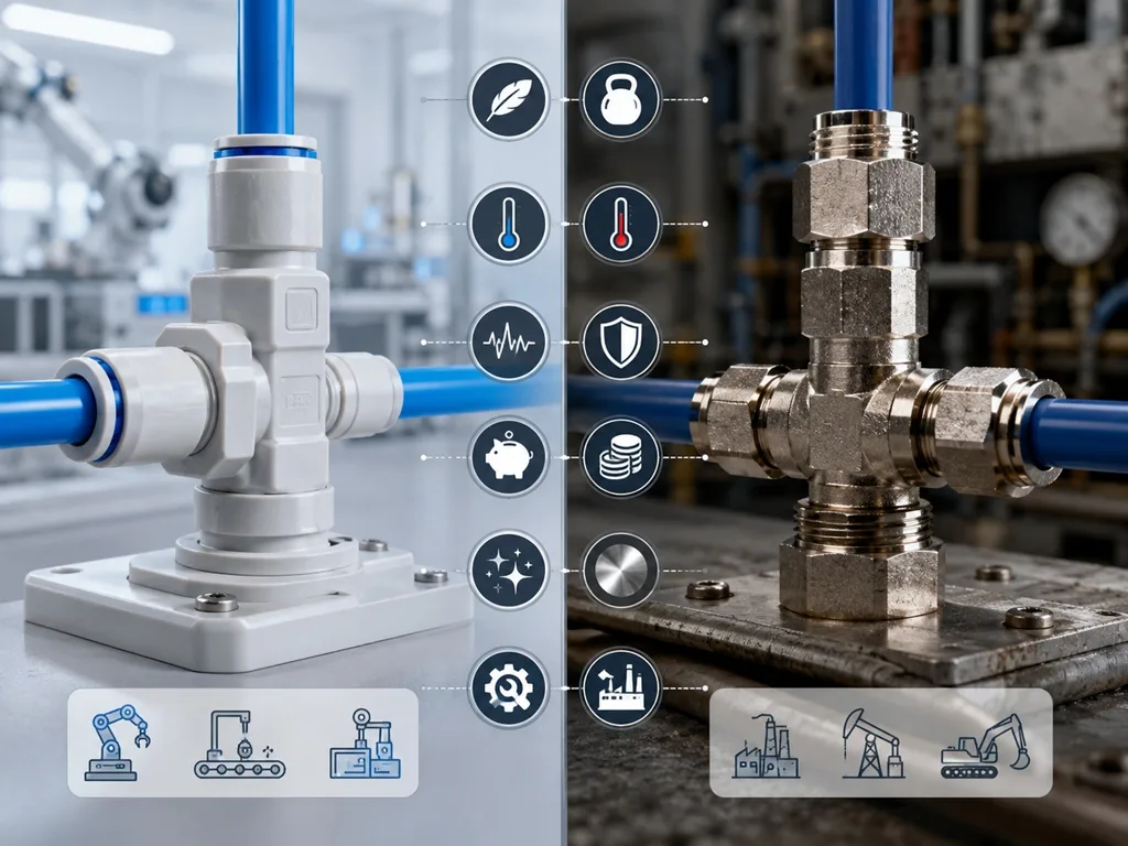 Plastic vs Brass Pneumatic Fittings: Which Is Better for Your Application?