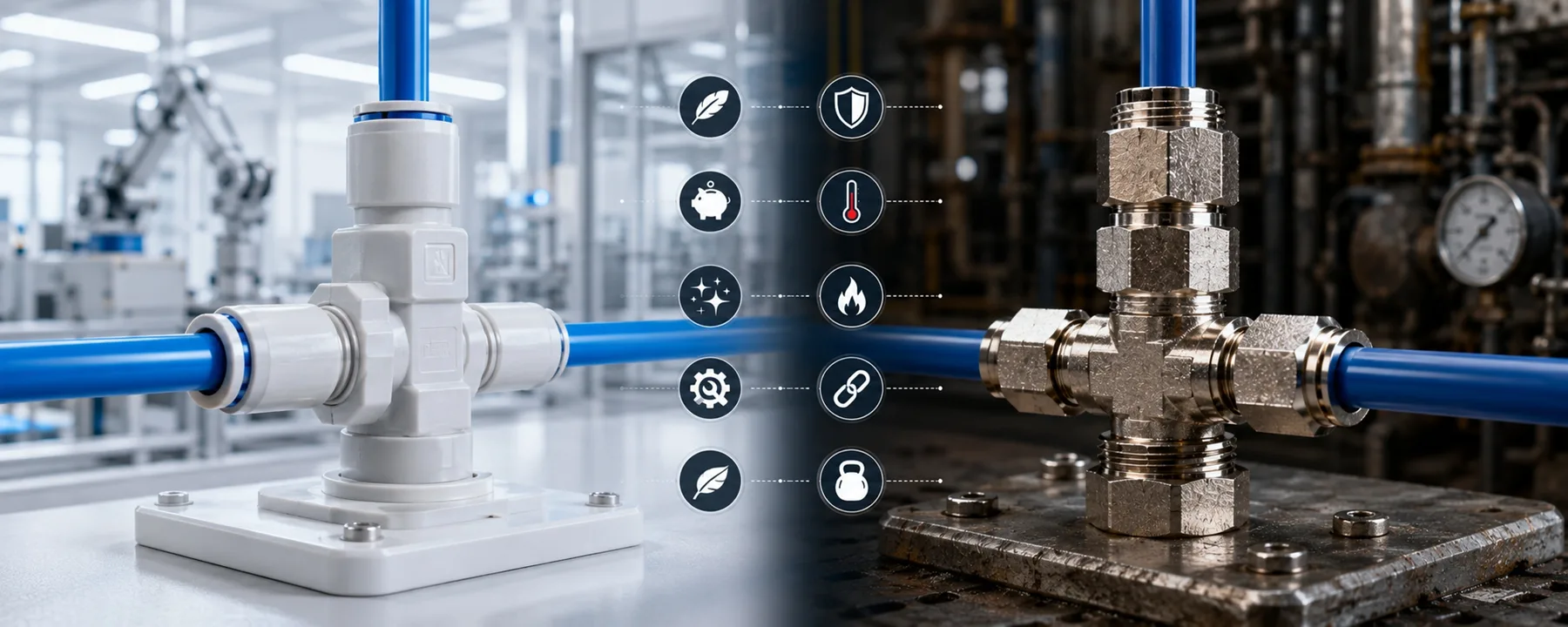 Plastic vs Brass Pneumatic Fittings