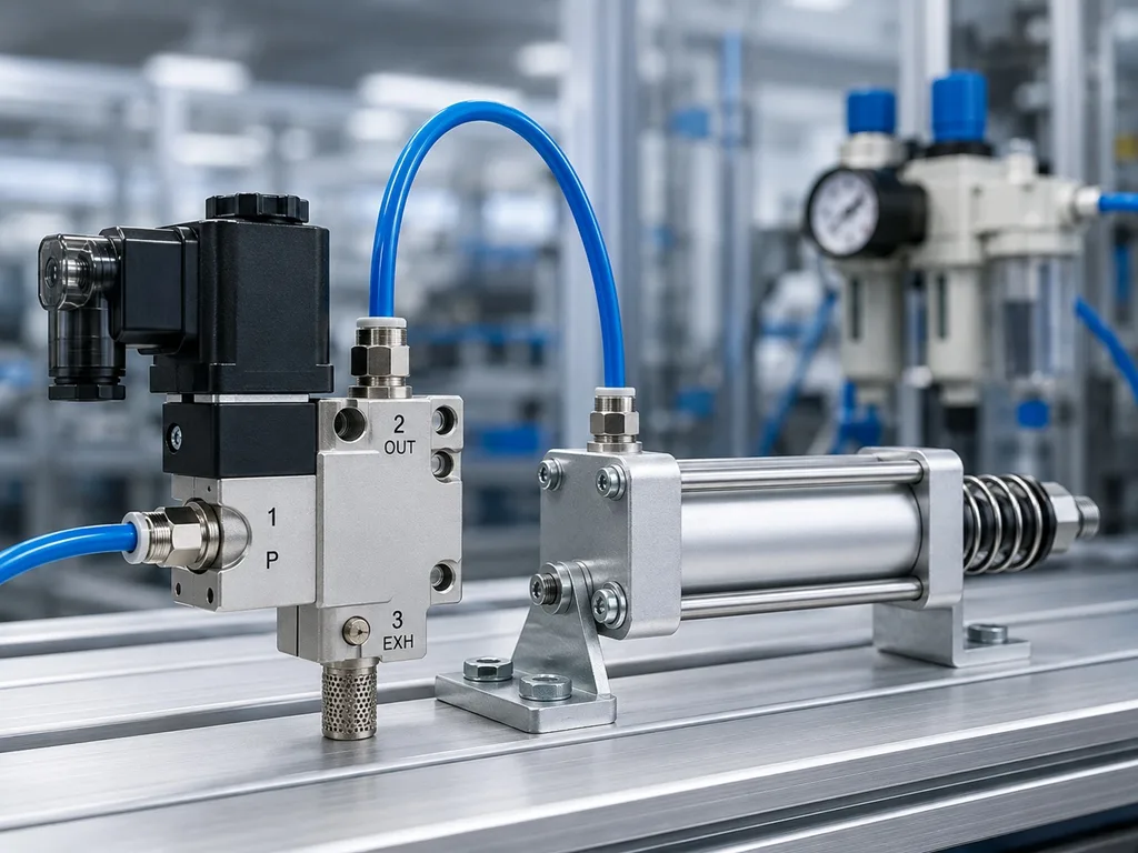 3/2 Way Solenoid Valves for Single-Acting Cylinders