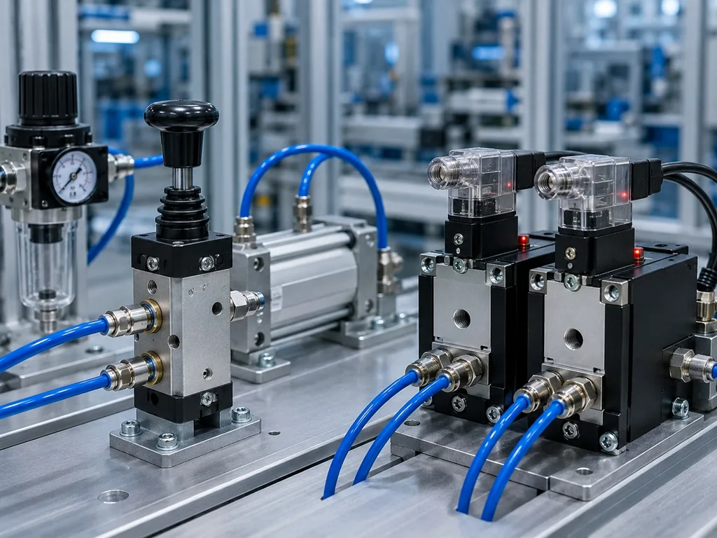 Manual Pneumatic Valves vs Solenoid Valves: Which to Use?