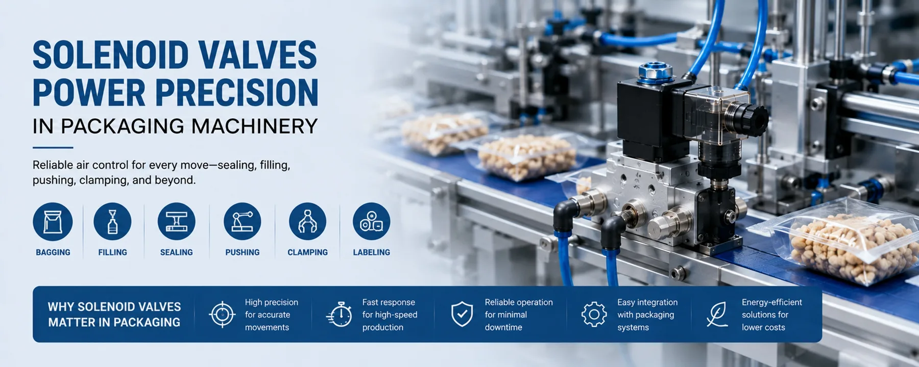 Solenoid Valves for Packaging Machinery Air Control