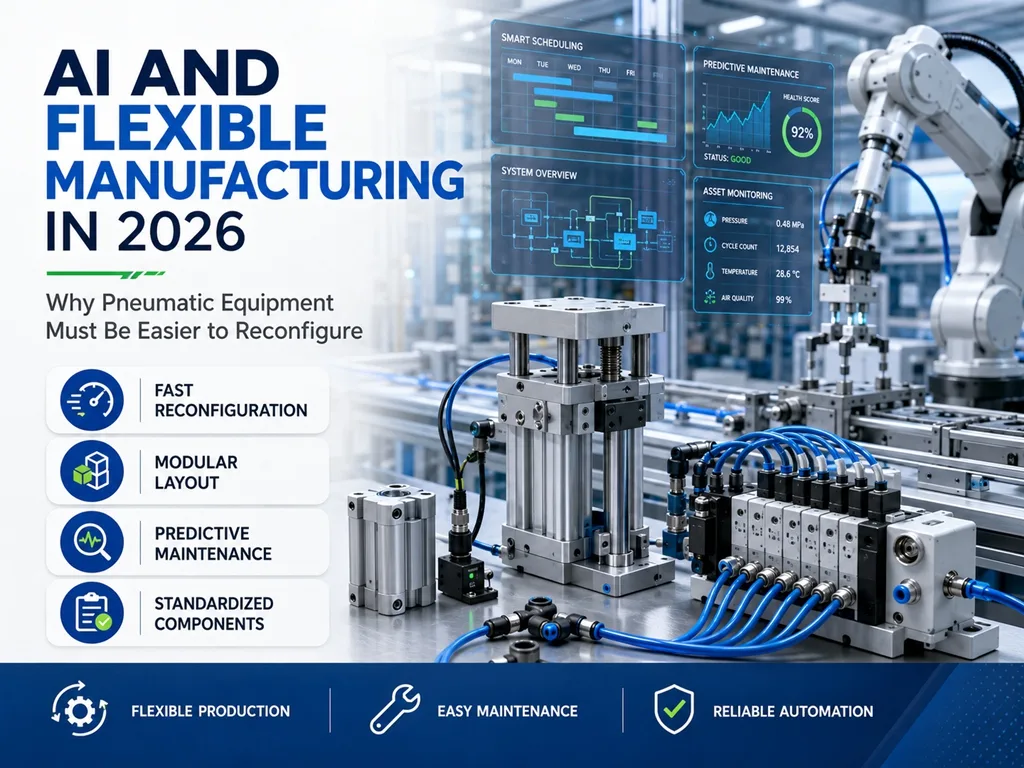 AI and Flexible Manufacturing in 2026: Pneumatic Equipment Must Be Easier to Reconfigure