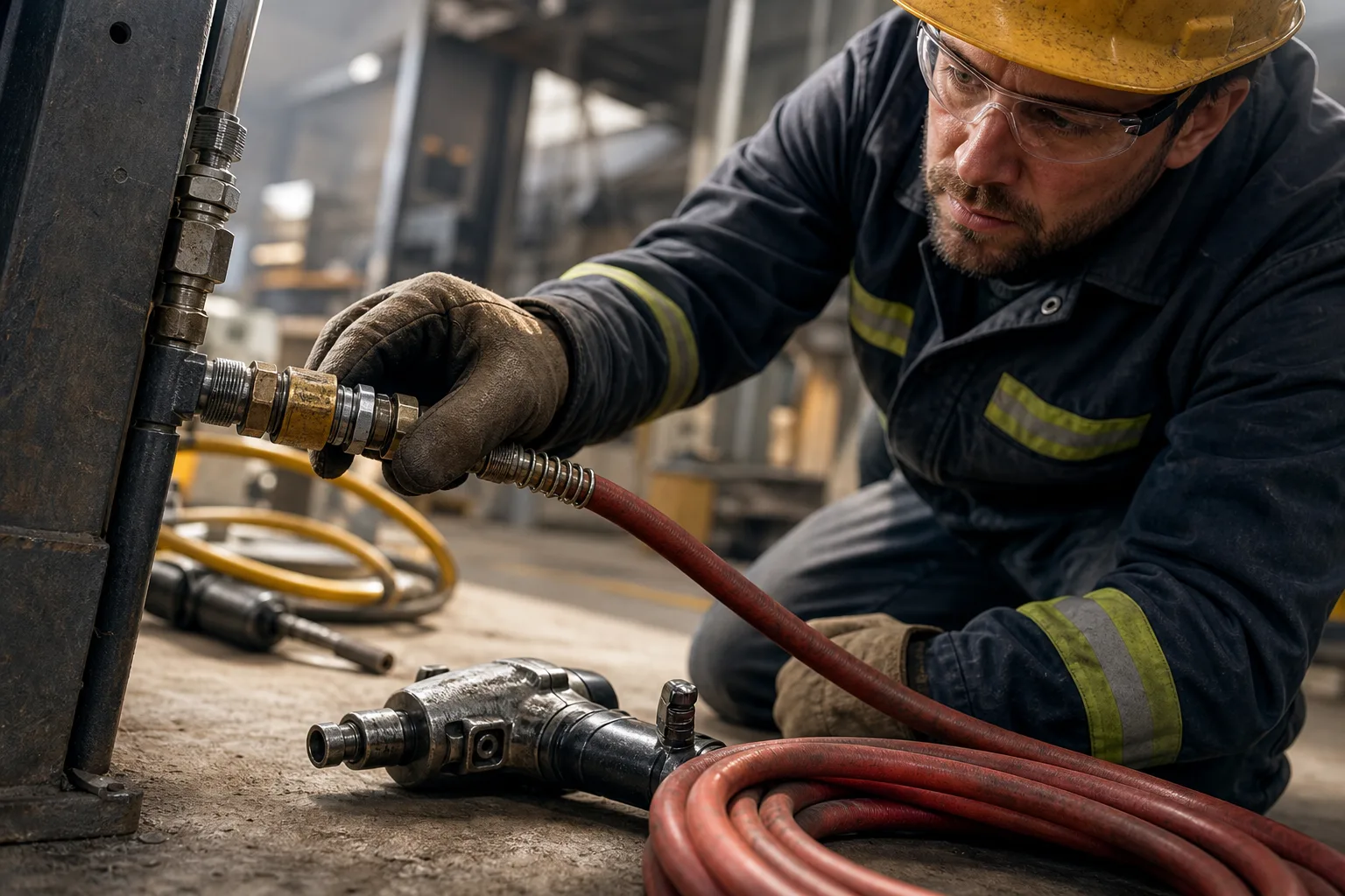 OSHA Pneumatic Tool Hose Safety: Why Air Hose Connections Need More Attention