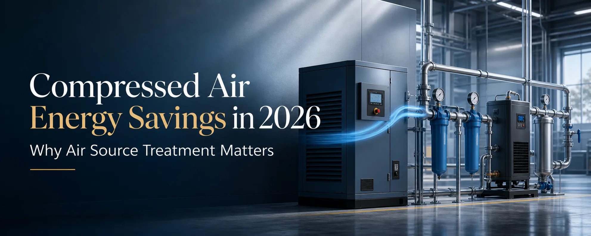 Compressed Air Energy Savings in 2026: Why Air Source Treatment Matters