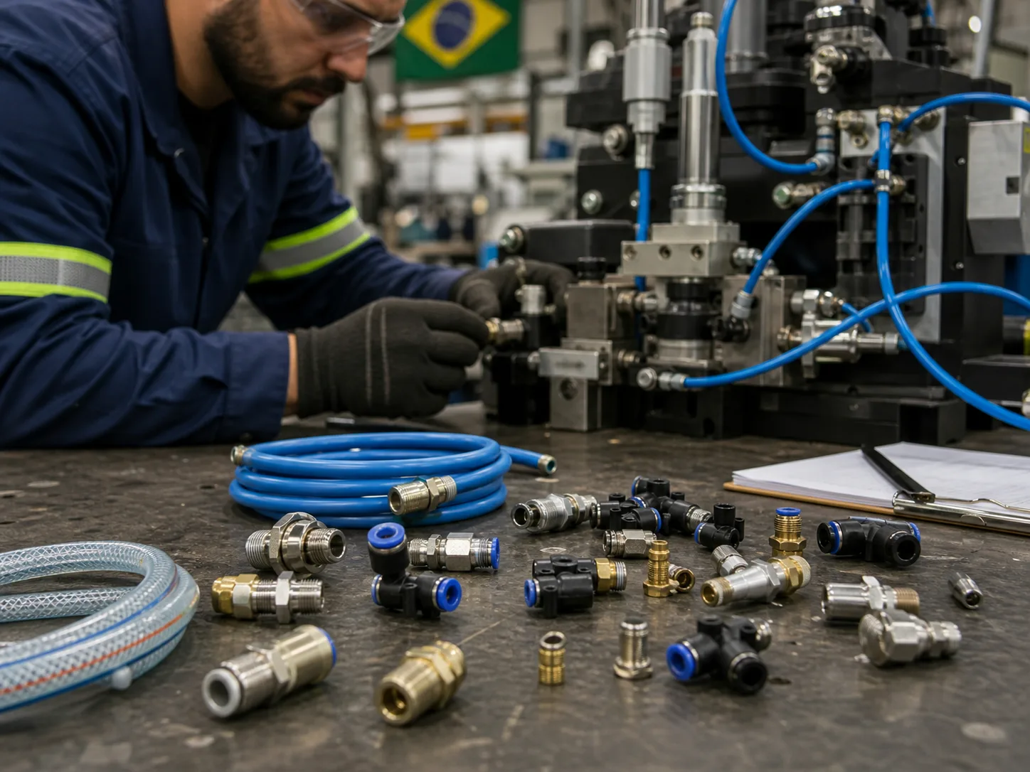 How Brazilian Buyers Can Choose Pneumatic Fittings for OEM Machinery and Maintenance