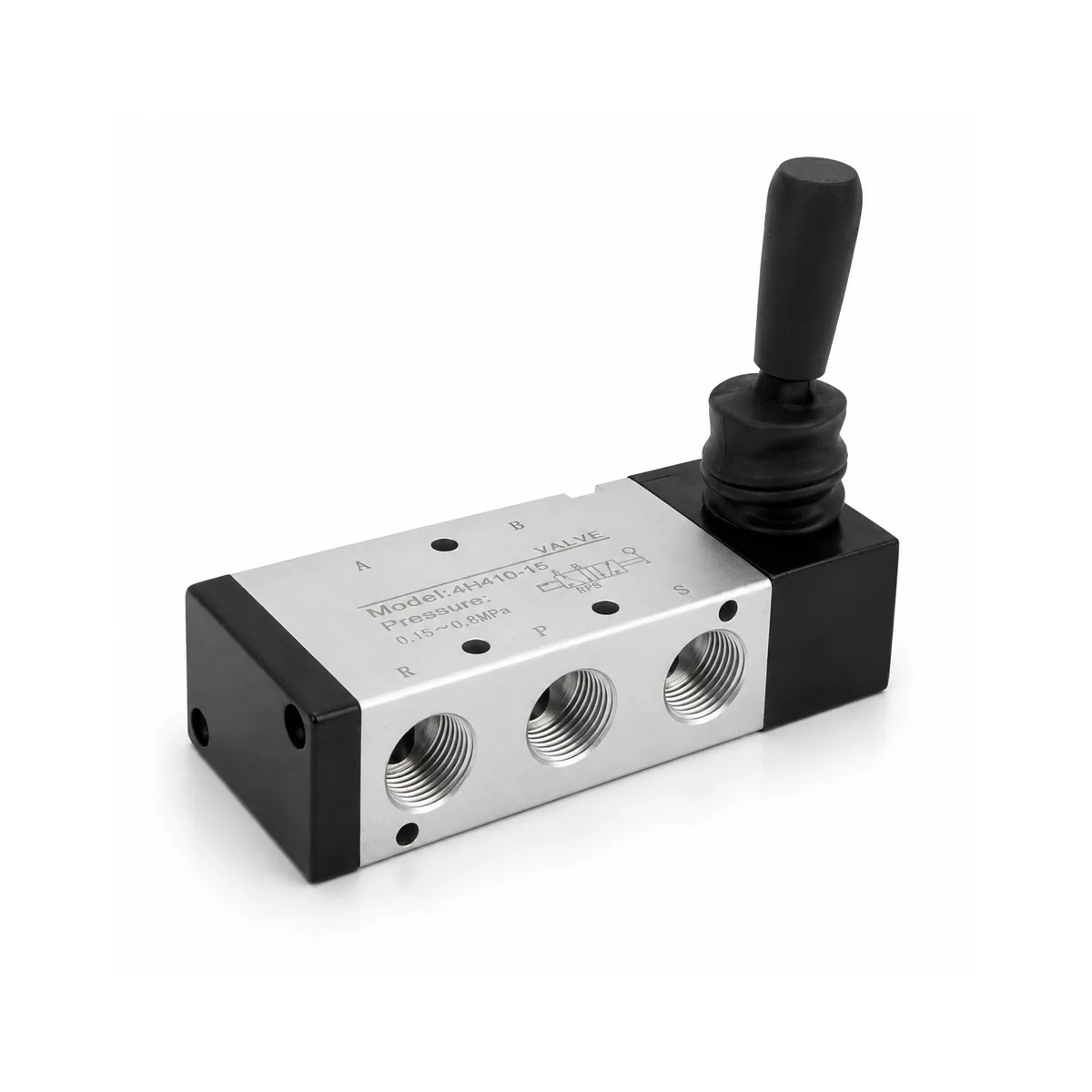 4H410-15 5/2 Way Hand Lever Pneumatic Valve 1/2