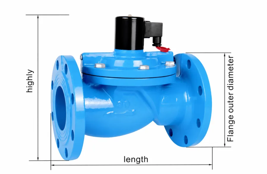 Teflon Solenoid Valves Dimensions