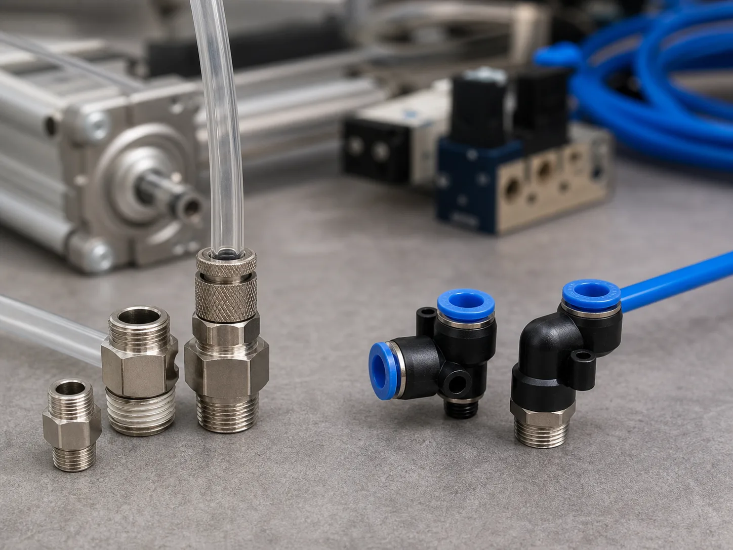 Quick-Tight vs Push-to-Connect Pneumatic Fittings Guide